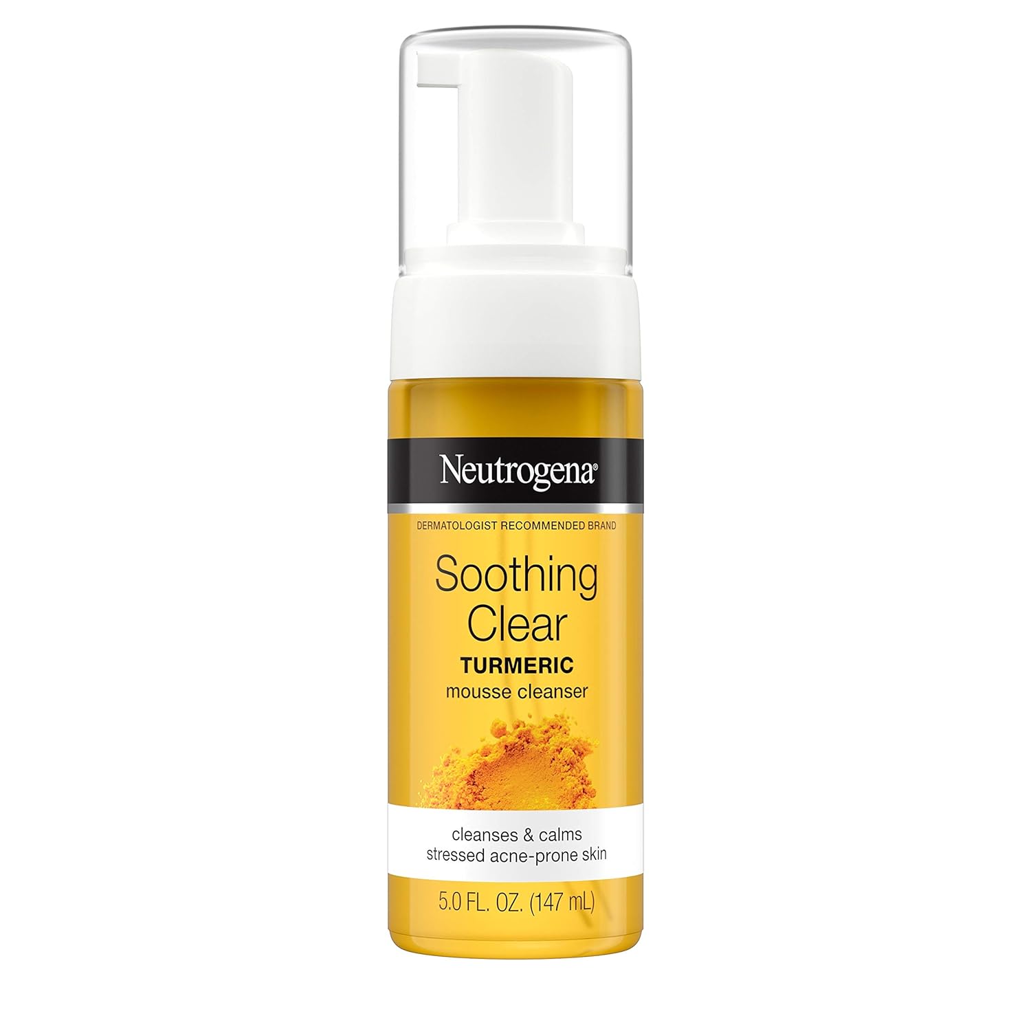 Neutrogena Soothing Clear Calming Mousse Facial Cleanser with Soothing & Calming Turmeric - 5 fl. oz
