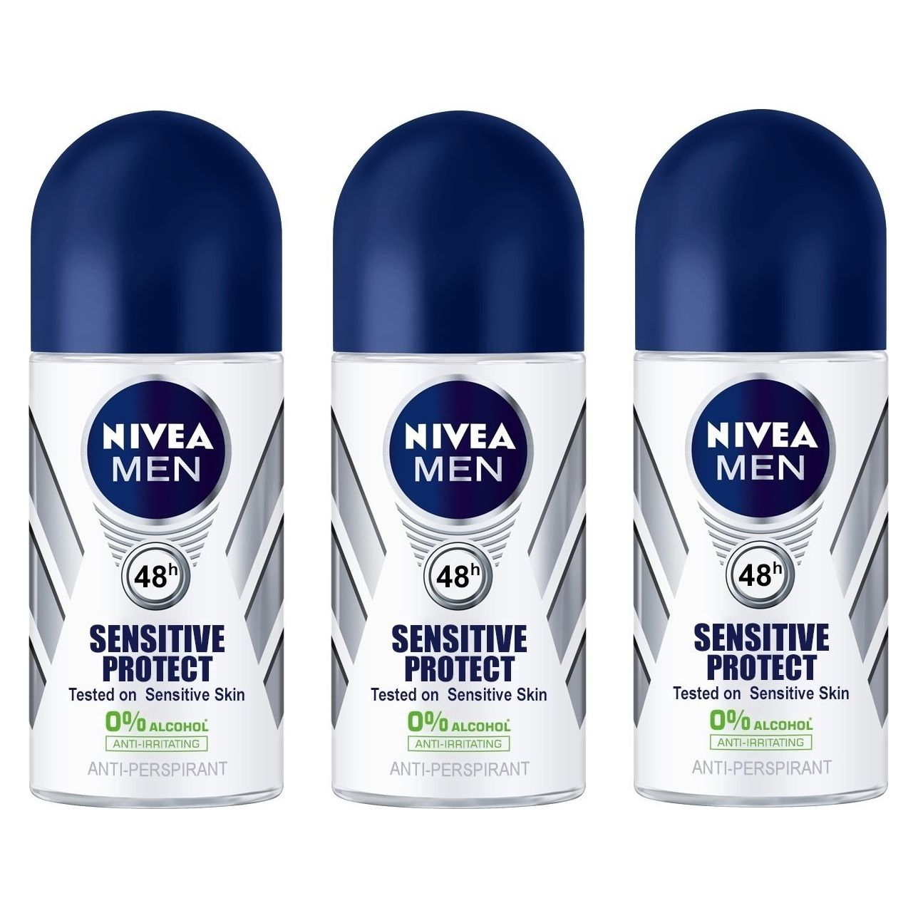 Nivea SENSITIVE PROTECT Men's Roll On Anti-perspirant Deodorant 1.7oz / 50ml
