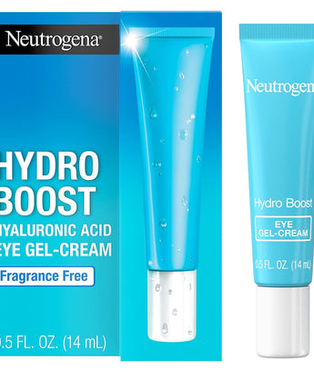 Neutrogena Hydro Boost Eye Cream, Under-Eye Moisturizer with Hyaluronic Acid, Fragrance Free and Non-Comedogenic, 0.5 Oz