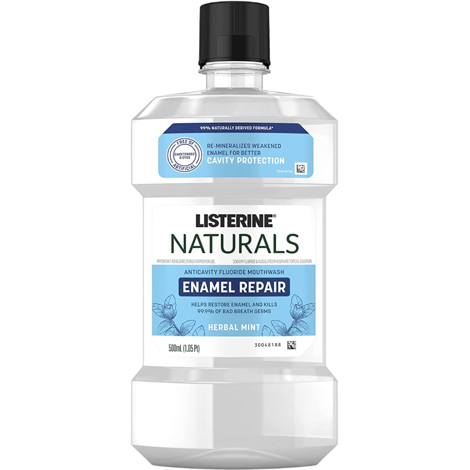 Listerine Naturals Enamel Repair Mouthwash with Mineral Sodium Fluoride