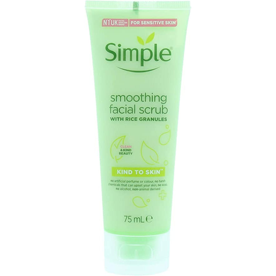 Simple Kind to Skin Smoothing Facial Scrub, 2.5 Ounce / 75 Ml